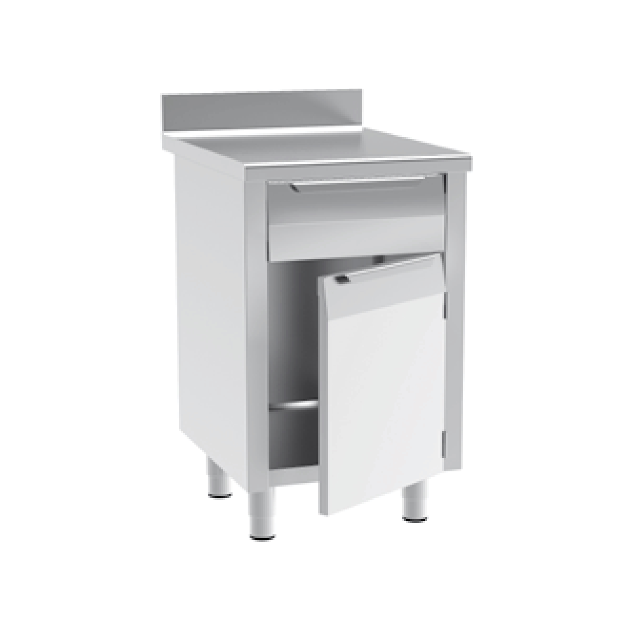  Tủ làm việc cửa mở 1 ngăn kéo (có gờ chắn) 