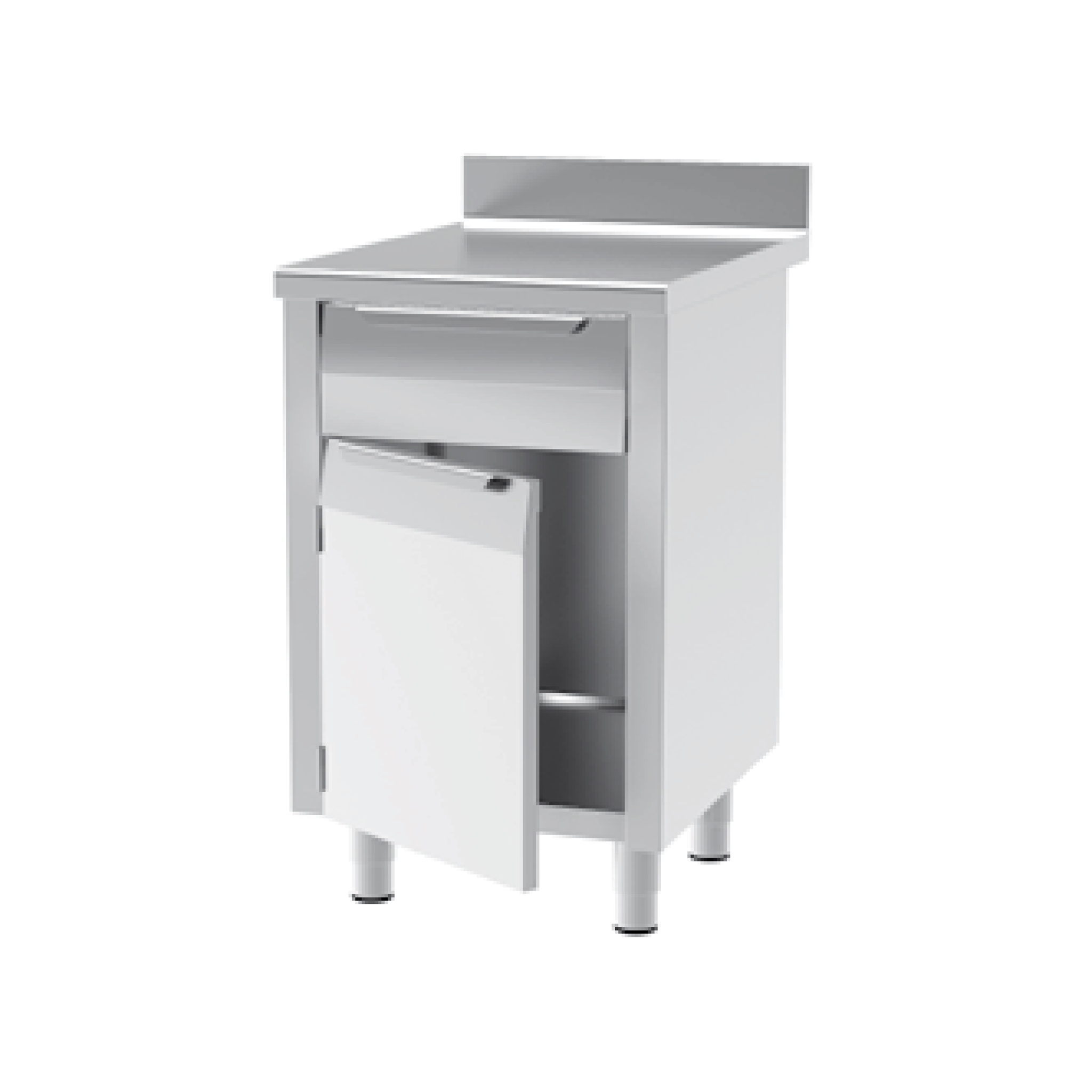  Tủ làm việc cửa mở 1 ngăn kéo (có gờ chắn) 