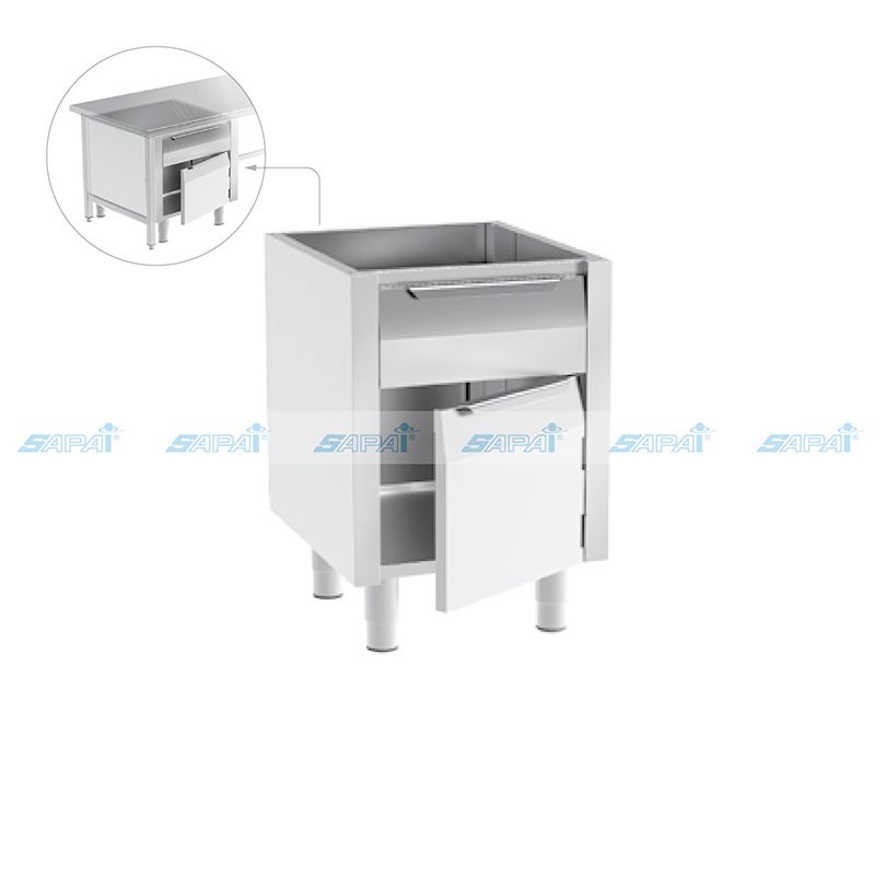  Tủ dưới bàn 1 ngăn kéo và 1 cửa bản lề 