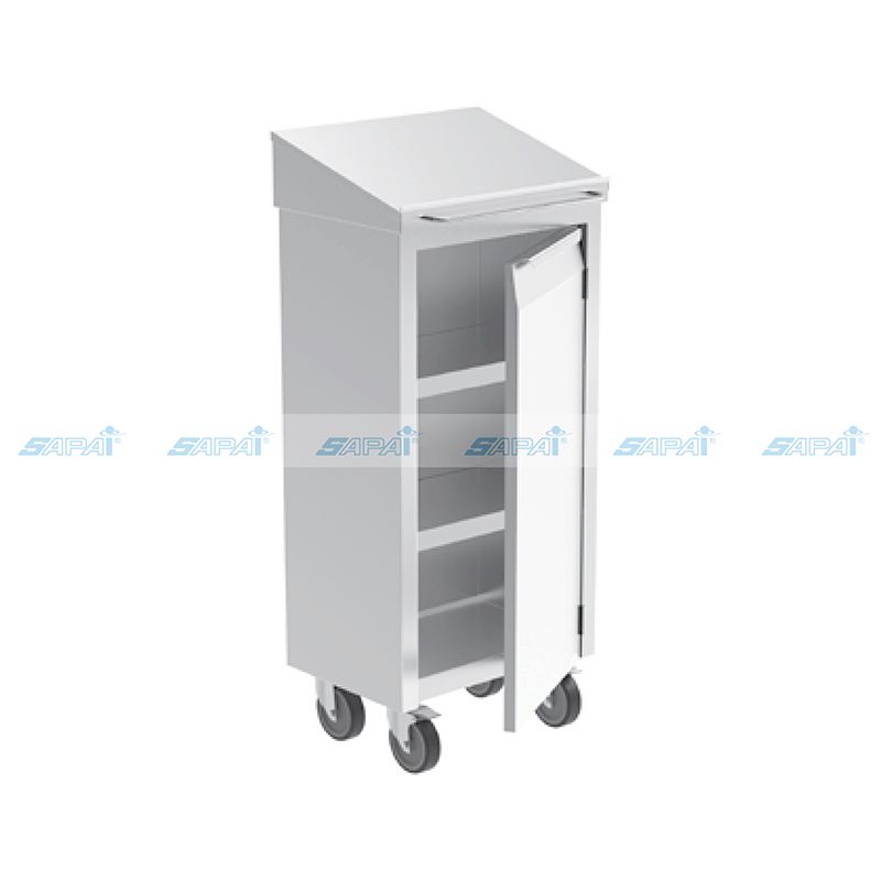  Kệ đứng viết di động có 1 cửa bản lề 