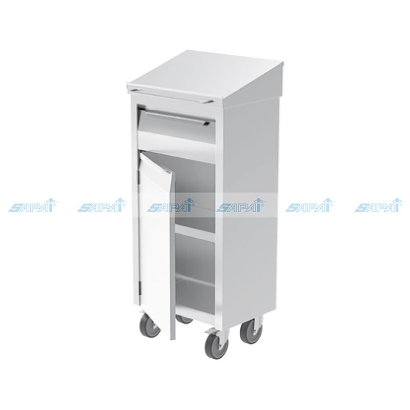  Kệ đứng viết di động 1 ngăn kéo và 1 cửa bản lề 