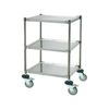 Xe đẩy dụng cụ 3 tầng không gờ chắn
