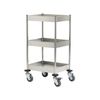 Xe đẩy dụng cụ 3 tầng, gờ chắn