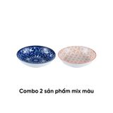  Combo 2 đĩa tiêu gốm sứ ANNE màu ngẫu nhiên H2.5xD9.5 
