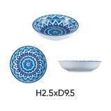 Đĩa tiêu gốm sứ ANNE màu ngẫu nhiên H2.5xD9.5 