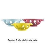  CB57 - Combo 3 bát có lỗ gốm sứ ANNE màu ngẫu nhiên H7.8xD21.3 
