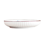  Đĩa sứ trắng họa tiết H3.2xD17.9 SAKURA  - 2002596 