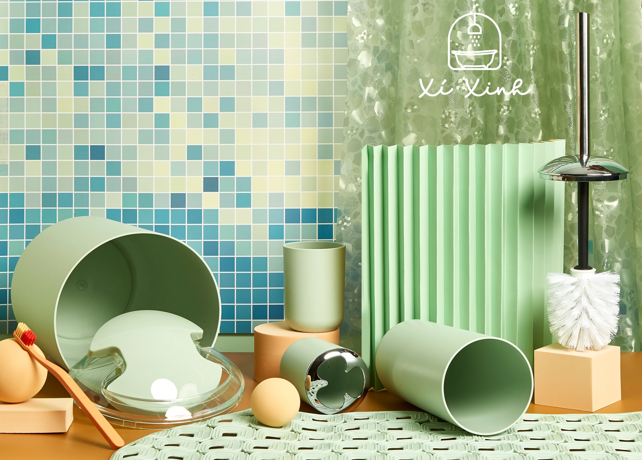 Juego de Accesorios para Baño de 6 Piezas: Elegancia y Organización en un Solo Set - juego de accesorios para el Baño 6 pieza
