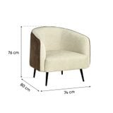  Ghế Armchair AURORA bọc vải 
