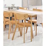  AALBORG Ghế ăn Gỗ cao su/plywood Tự nhiên D50.5xW49.5xH80 