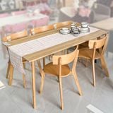  AALBORG Ghế ăn Gỗ cao su/plywood Tự nhiên D50.5xW49.5xH80 