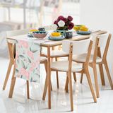  AALBORG Ghế ăn Gỗ cao su/plywood Tự nhiên/trắng D50.5xW49.5xH80 