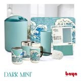  Bộ 7 vật dụng phòng tắm Hoạ tiết Sóng biển DARK MINT 