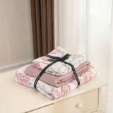  Set ga gối 3 món cotton lụa họa tiết hoa 