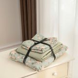  Chăn cotton lụa họa tiết hoa 1m8 x 2m 