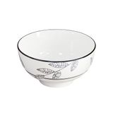  Bát mì sứ trắng họa tiết  H7.5xD15.1 IVY - 2002574 