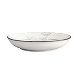  Đĩa sâu sứ trắng họa tiết  H3.2xD17.9 IVY - 2002575 