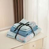  Set ga gối 3 món cotton lụa họa tiết hoa 