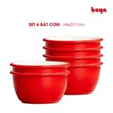  Set 6 Bát cơm nhiều màu tươi sáng WIN 6x11cm 