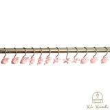  Bộ 12 Móc Treo Rèm Tắm Hình Vỏ Sò Màu Hồng XING 