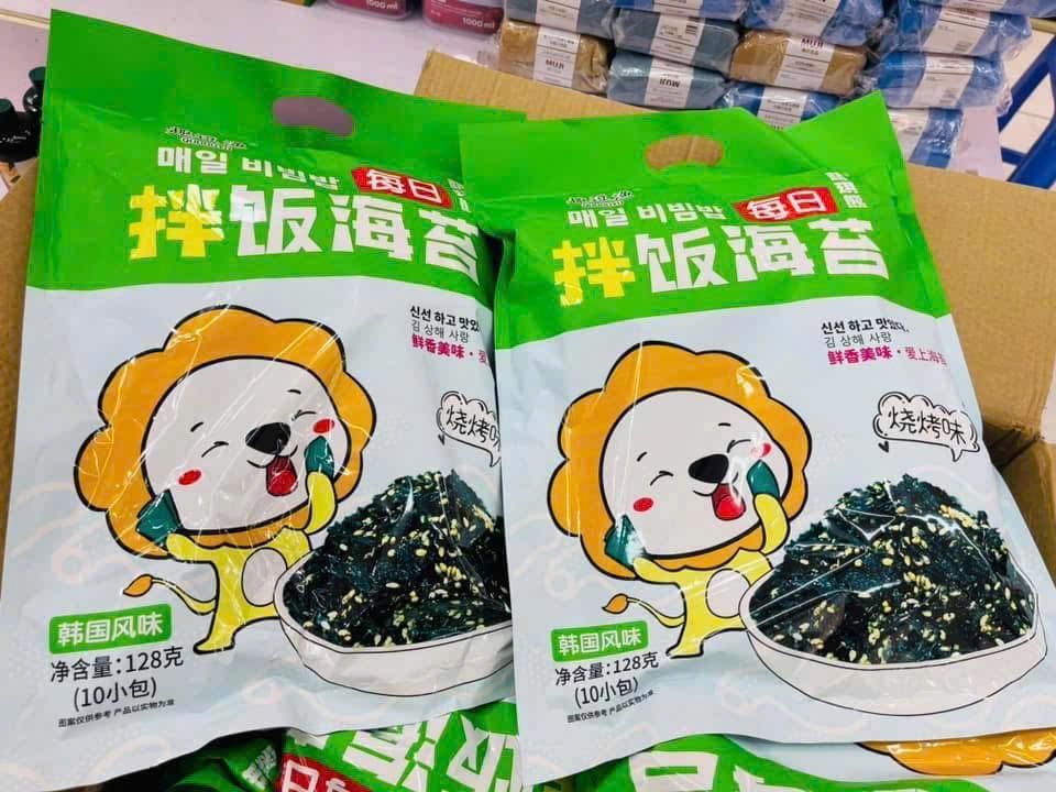 Rong Biển Vụn Ăn Liền Rắc Cơm Siêu To Khổng Lồ 128gr - Đồ Ăn Vặt Api Food
