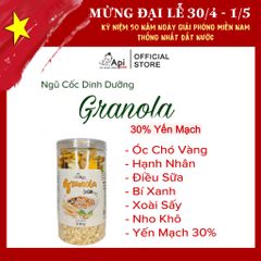 [VỊ TRUYỀN THỐNG] Ngũ Cốc Dinh Dưỡng Ăn Liền Granola 30% Yến Mạch Api Food 500gr