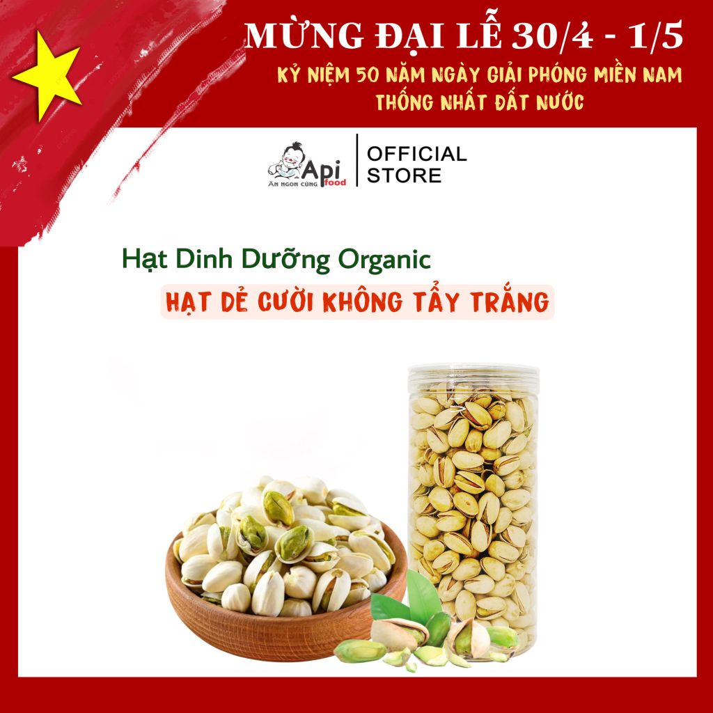 Hạt Dẻ Cười Không Chất Tẩy Trắng Api Food - Hạt Dinh Dưỡng Organic -  Ăn Vặt, Food