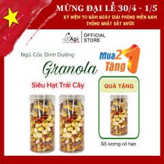 [COMBO 2 TẶNG 1 ] Ngũ Cốc Granola KHÔNG YẾN MẠCH - CÓ 9 HẠT MACCA - NHO & XOÀI (Macca, Hạnh Nhân, Óc Chó Vàng, Óc Chó Đỏ, Hạt Điều Sữa, Hạt Bí, Nho Khô, Xoài Sấy) Food Thức Ăn Hạt Ngũ Cốc