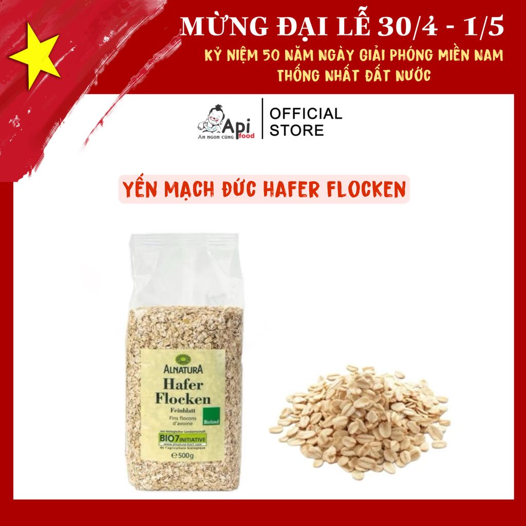 Yến Mạch Đức Hafer Flocken Nguyên Hạt - Bổ Sung Chất Sơ, Vitamin, Hạt Ngũ Cốc
