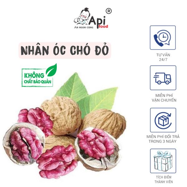 Nhân Hạt Óc Chó Đỏ Api Food Nhập Khẩu USA - Hạt Dinh Dưỡng Organic