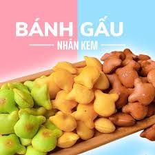 Bánh Gấu Nhân Kem Mix 3 Vị Thơm Ngon, Béo Ngậy - Ăn Vặt Api Food