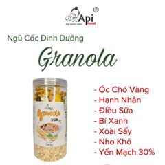 [VỊ TRUYỀN THỐNG] Ngũ Cốc Dinh Dưỡng Ăn Liền Granola 30% Yến Mạch Api Food 500gr