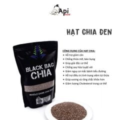 Hạt Chia Đen Hữu Cơ Black Bag 500gr, Hạt Dinh Dưỡng Organic, Bổ Sung Chất Xơ, Vitamin