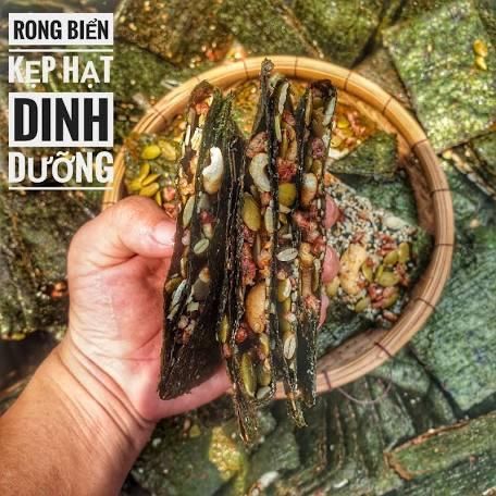 Thanh Rong Biển Kẹp Ngũ Cốc Siêu Hạt Đặc Biệt - Ăn Vặt Api Food