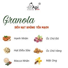 [ COMBO 2 HỘP ] Ngũ Cốc Granola KHÔNG YẾN MẠCH NƯỚNG MẬT - 20 HẠT MACCA (Macca, Hạnh Nhân, Óc Chó Vàng, Óc Chó Đỏ, Hạt Điều)