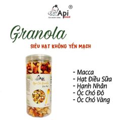 [ COMBO 2 HỘP ] Ngũ Cốc Granola KHÔNG YẾN MẠCH NƯỚNG MẬT - 20 HẠT MACCA (Macca, Hạnh Nhân, Óc Chó Vàng, Óc Chó Đỏ, Hạt Điều)
