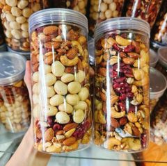 [ COMBO 2 HỘP ] Ngũ Cốc Granola KHÔNG YẾN MẠCH NƯỚNG MẬT - 20 HẠT MACCA (Macca, Hạnh Nhân, Óc Chó Vàng, Óc Chó Đỏ, Hạt Điều)