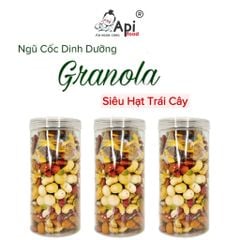 [COMBO 2 TẶNG 1 ] Ngũ Cốc Granola KHÔNG YẾN MẠCH - CÓ 9 HẠT MACCA - NHO & XOÀI (Macca, Hạnh Nhân, Óc Chó Vàng, Óc Chó Đỏ, Hạt Điều Sữa, Hạt Bí, Nho Khô, Xoài Sấy) Food Thức Ăn Hạt Ngũ Cốc