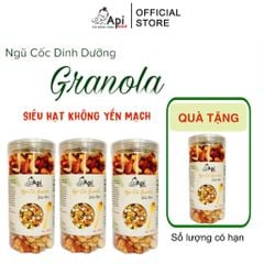 [ COMBO 3 TẶNG 1 ] Ngũ Cốc Granola KHÔNG YẾN MẠCH NƯỚNG MẬT - 20 HẠT MACCA (Macca, Hạnh Nhân, Óc Chó Vàng, Óc Chó Đỏ, Hạt Điều)