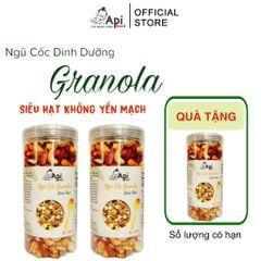 [ COMBO 2 TẶNG 1 ] Ngũ Cốc Granola KHÔNG YẾN MẠCH NƯỚNG MẬT - 20 HẠT MACCA (Macca, Hạnh Nhân, Óc Chó Vàng, Óc Chó Đỏ, Hạt Điều)