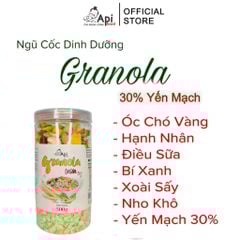 [COMBO 2 TẶNG 1 BỘ CHÉN GÁO DỪA] Ngũ Cốc Ăn Liền Granola 30% Yến Mạch _ ApiFood