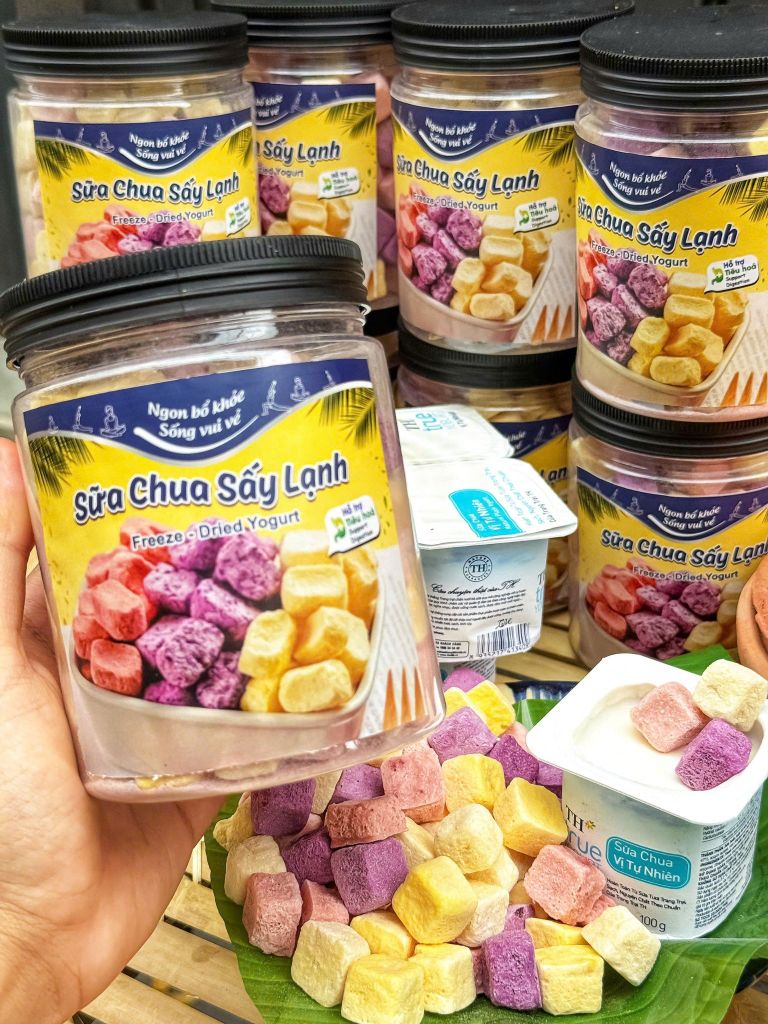 Sữa Chua Sấy Thăng Hoa Mix Vị Hoa Quả Thơm Ngon 200gr