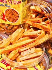 Khoai Môn Sấy Vị Cua – Hộp 500g - Ăn Vặt Api Food