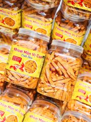 Khoai Môn Sấy Vị Cua – Hộp 500g - Ăn Vặt Api Food