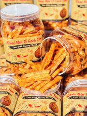 Khoai Môn Sấy Vị Gạch Tôm – Hộp 500g - Ăn Vặt Api Food