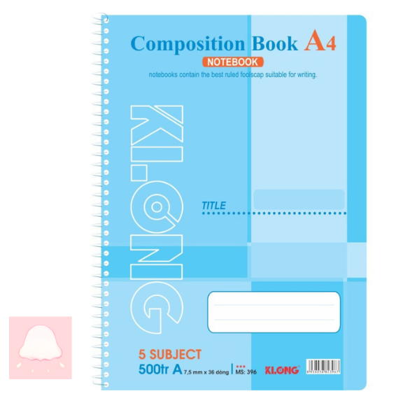  Sổ kẻ ngang lò xo đơn Startup A4 500 trang 