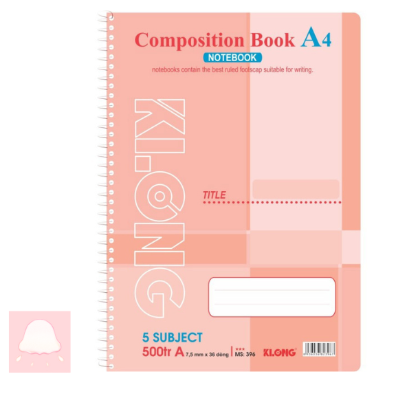  Sổ kẻ ngang lò xo đơn Startup A4 500 trang 