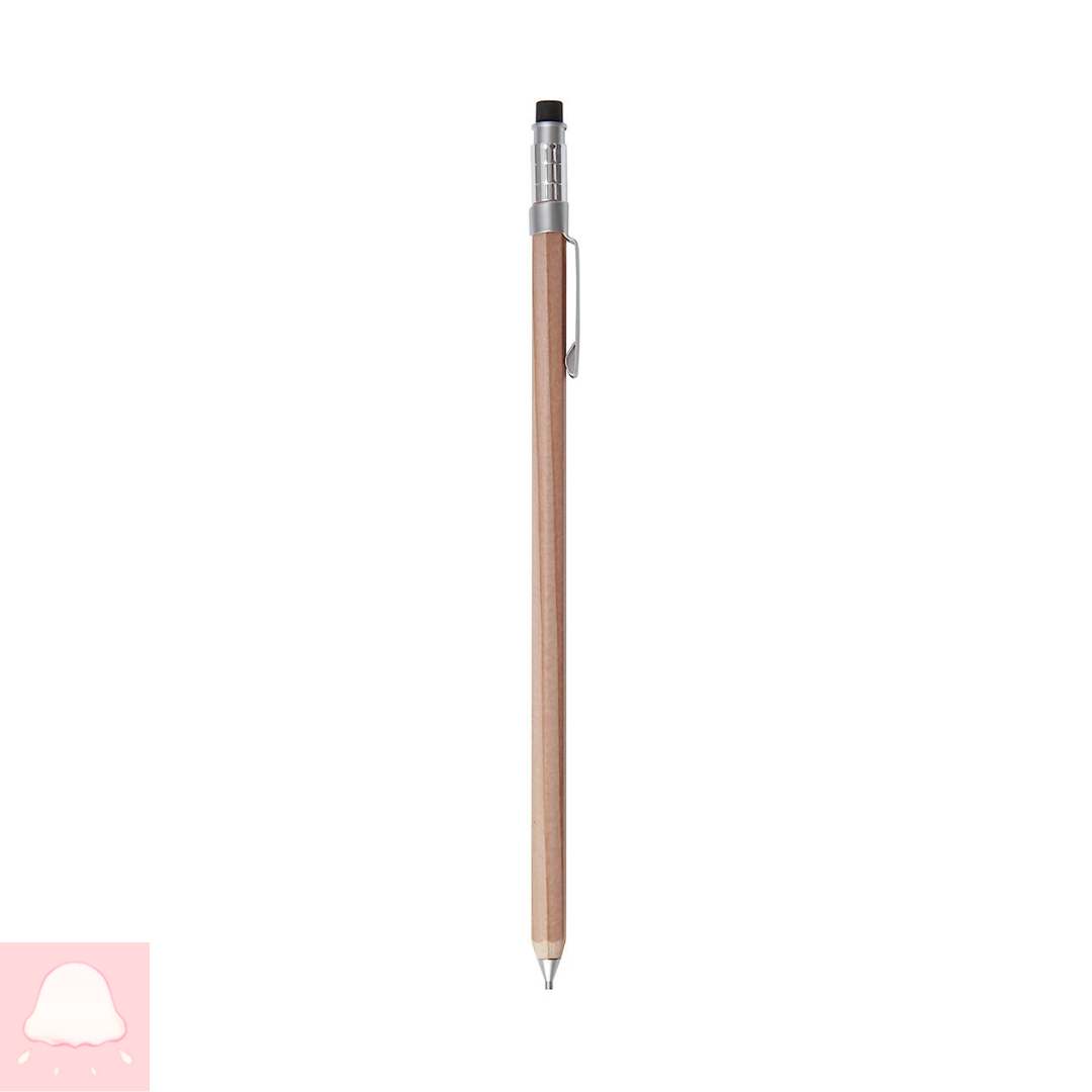  Bút chì bấm gỗ mini 0,5mm MUJI 