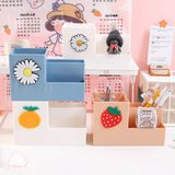  Hộp đựng bút 3 ngăn đựng đồ đa năng, hộp đựng bút, đồ dùng học tập 