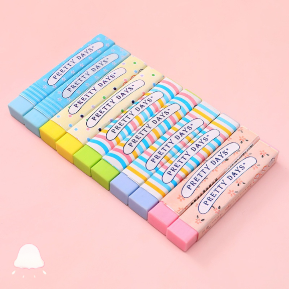  Gôm Họa Tiết Hoa Nhỏ Màu Kẹo Ngọt Họa Tiết Hoạt Hình 